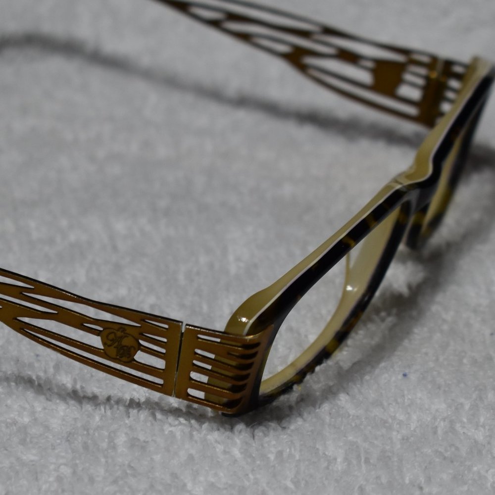Brille Arte Rx Glasses w/ Black and Brown Tortoise / Titanium Frames FRAMES ONLY